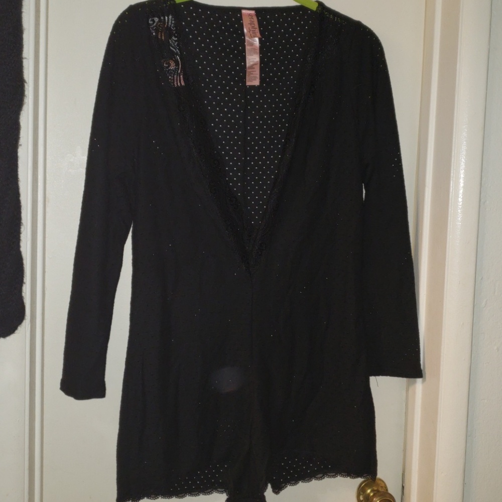 Black sleep onsie romper